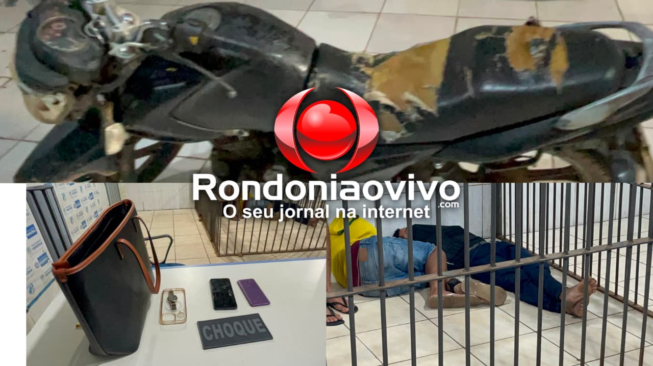 AÇÃO DA PM: Criminosos são presos após roubar mulher no Centro de Porto Velho