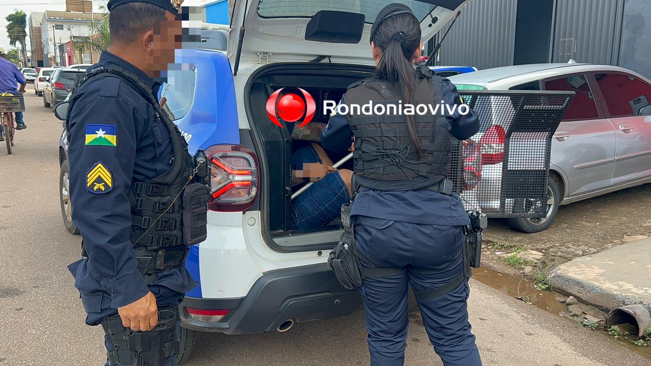 DESCONTROLADO : Filho é preso após agredir e ameaçar a mãe por causa de dinheiro