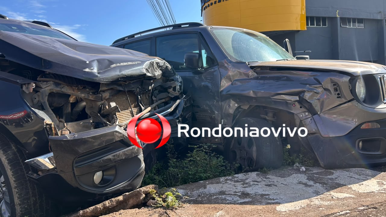 FORTE BATIDA: Colisão entre Blazer e Jeep deixa mulher ferida na Abunã