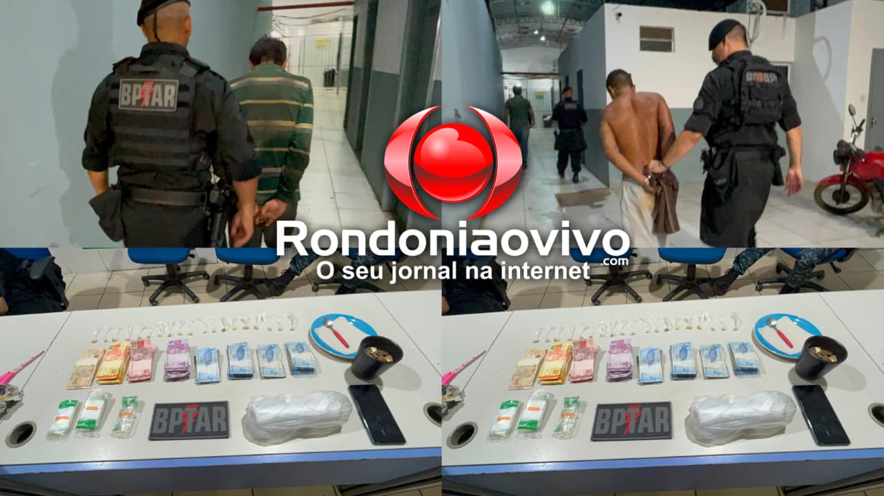 DOIS PRESOS: Apenado tenta dar descarga em várias porções de crak