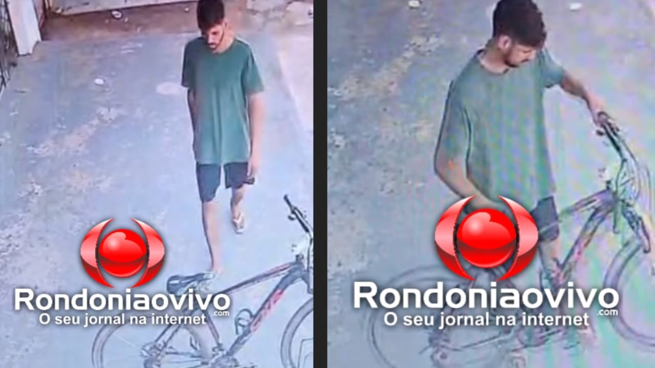 VÍDEO: Ladrão de bicicleta é filmado agindo em frente a loja na zona Sul da capital
