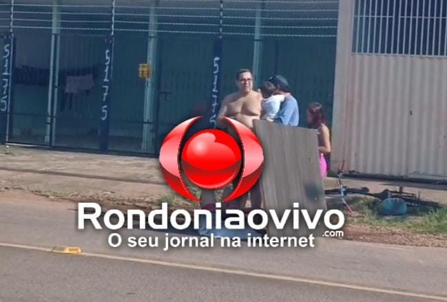 URGENTE: Moto conduzida por advogado atinge bicicleta com mulher e criança