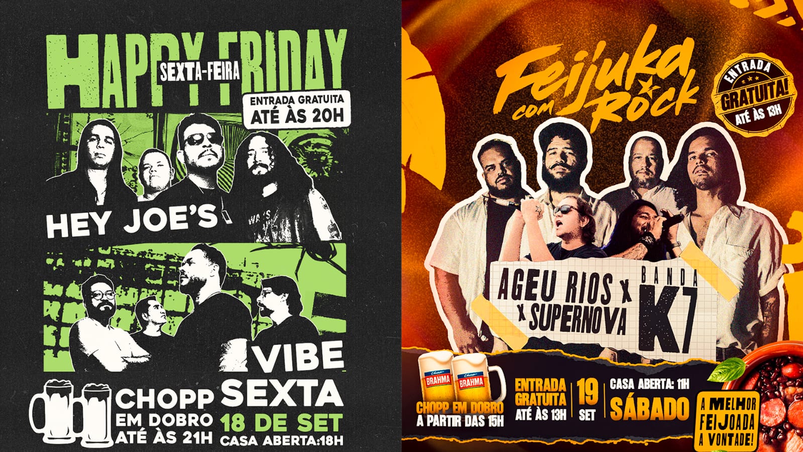 PROGRAMAÇÃO: Fim de semana no Grego Original Pub tem rock, música ao vivo e chopp gelado