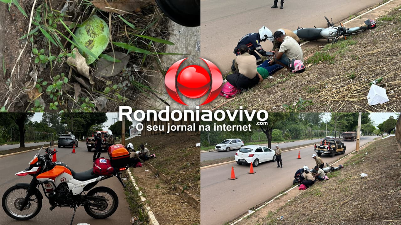 VÍDEO: Manga derruba pai e criança em moto que saiam de escola 
