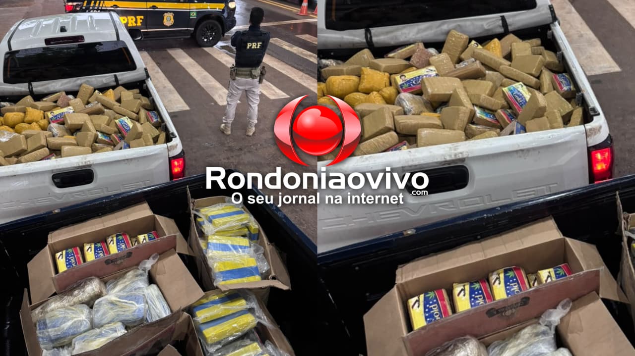 APÓS PERSEGUIÇÃO:  PRF apreende quase meia tonelada de drogas na BR-364