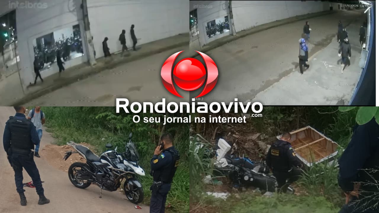 VÍDEO: Criminosos invadem loja e furtam motocicletas Suzuki em Porto Velho
