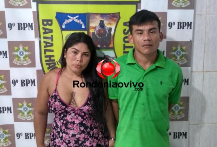 CASAL PRESO: PM fecha boca de fumo, recupera moto e celulares que iam ser levados à presídio