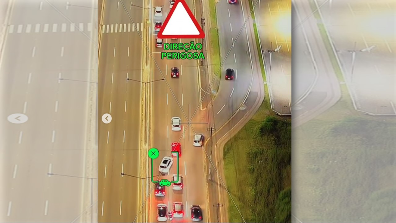 AS MULTAS VÊM DO CÉU: Drones fiscais começam a ser testados no trânsito como fiscais voadores 