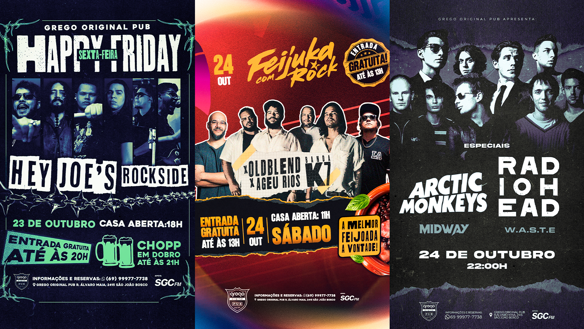 PROGRAMAÇÃO: Sexta e sábado é no grego original pub!