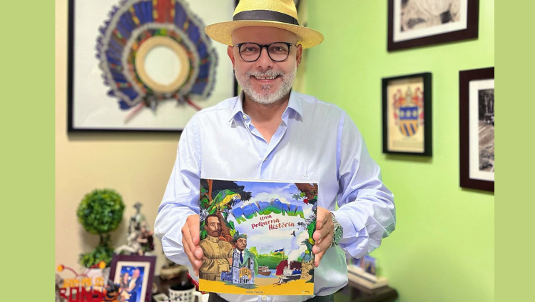 INFANTIL: Professor e vereador Aleks Palitot lança livro de história de Rondônia