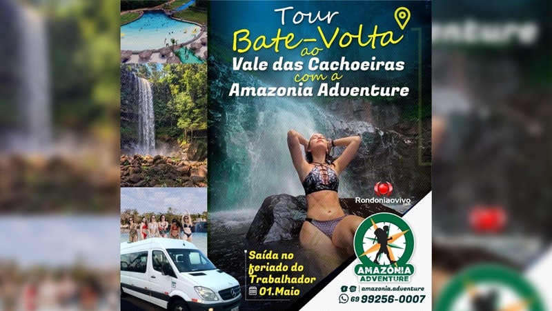 DIA DO TRABALHADOR: Amazônia Adventure promove ida ao Vale das Cachoeiras 