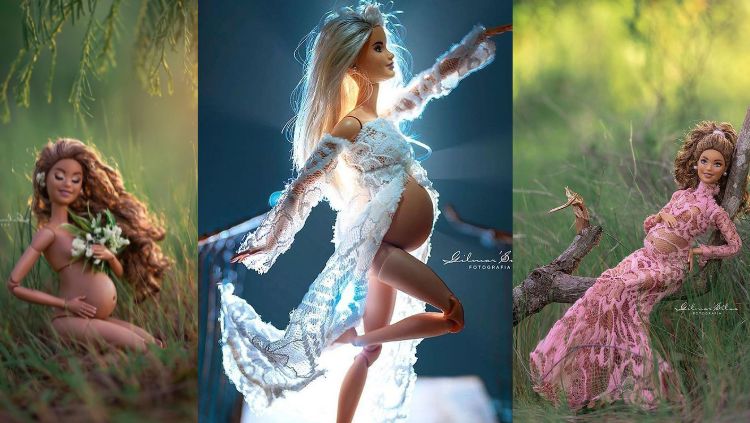 Fotógrafo faz ensaio de Barbie grávida e encanta a internet