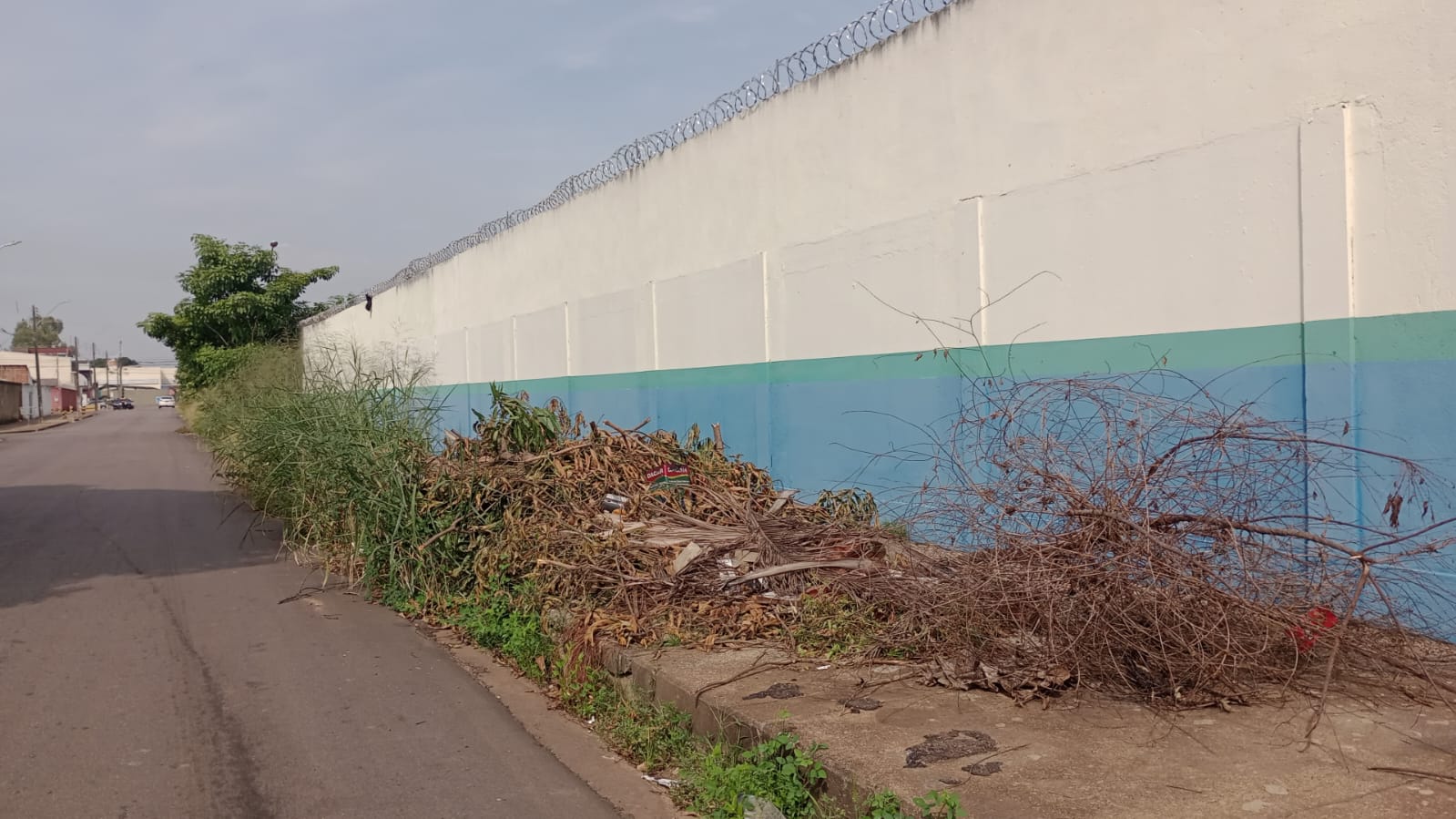 PEDIDO DE PROVIDÊNCIA: Sujidades tomam conta de arredores da Escola Estadual Brasília