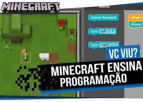 Minecraft ensina Programação