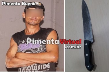 Armado com faca homem tenta praticar assalto 