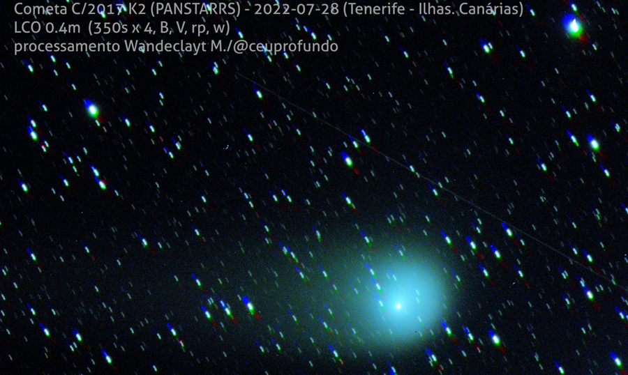 ESPAÇO: Cometa K2 chega nesta quinta-feira (14) ao ponto mais próximo da Terra