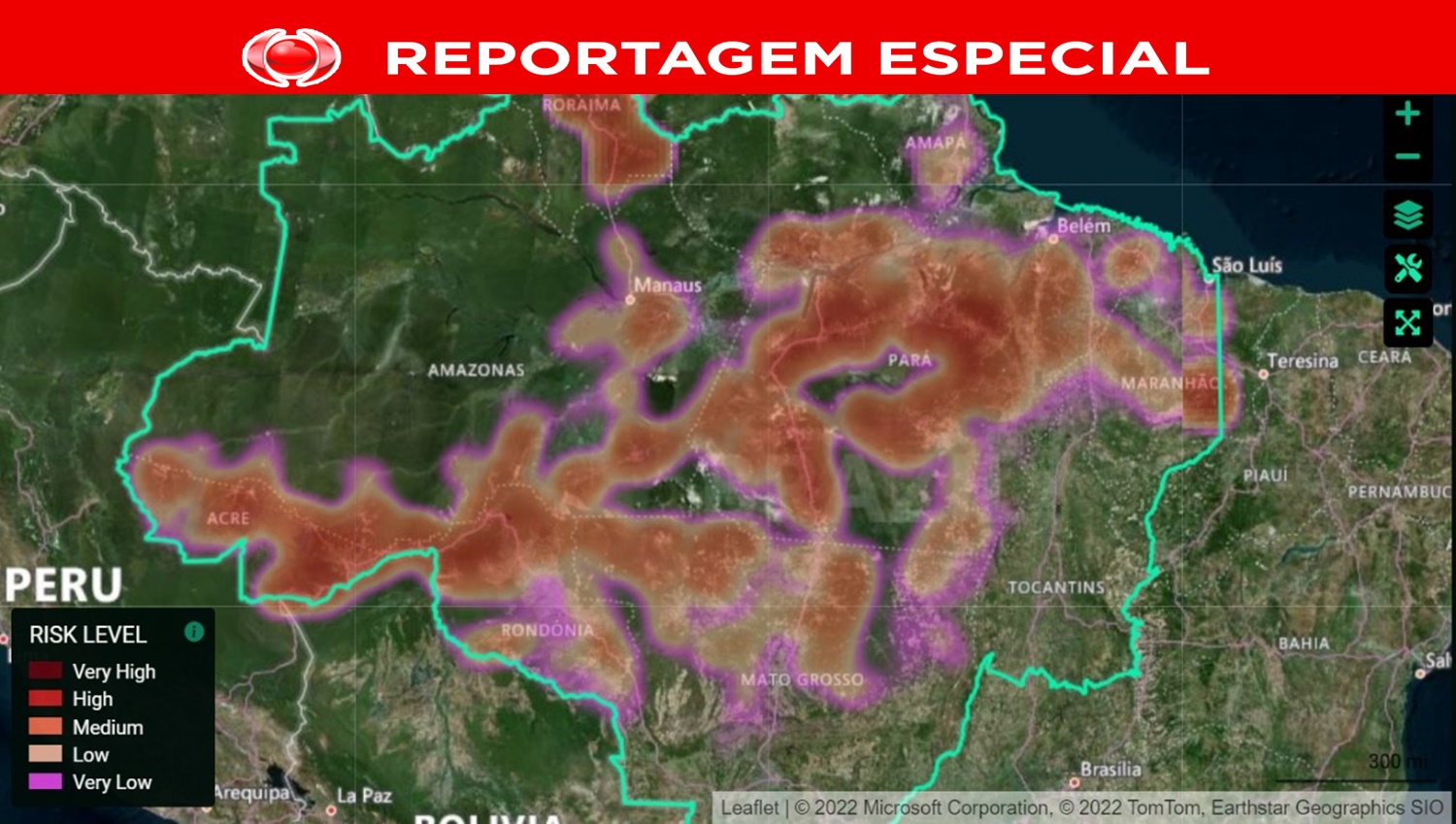 DESTRUIÇÃO: Plataforma estima aumento do desmatamento em Rondônia em 2022