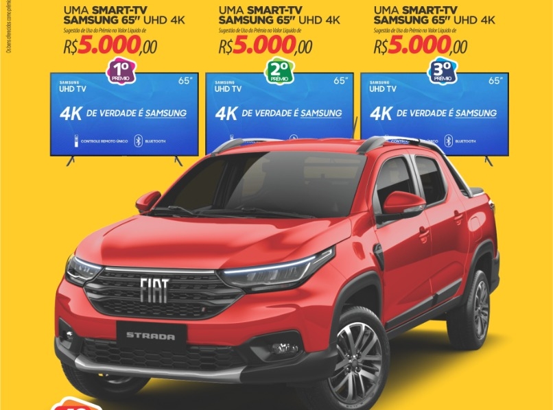 RONDONCAP: Para começar outubro com uma Strada na garagem ou 100.000 reais na conta!