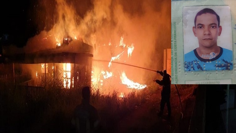 TRÁGICO: Homem morre carbonizado em residência que pegou fogo