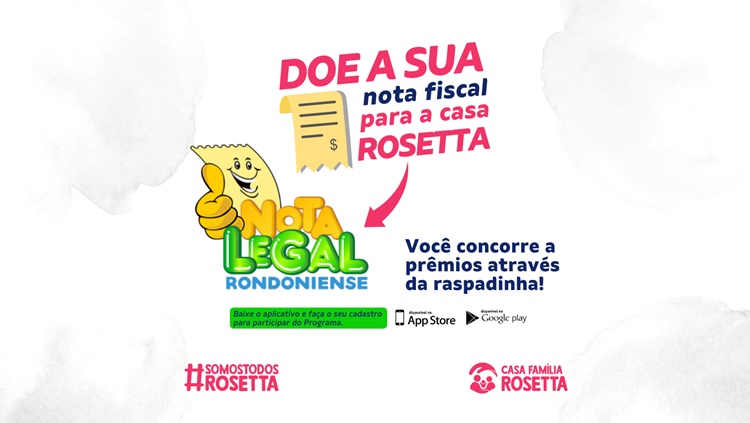 APOIO: Casa Família Rosetta pode receber doações através do programa Nota Legal