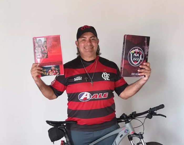 'REALIZAÇÃO DE UM SONHO': Acreano vai pedalar quase 4 mil km até RJ para conhecer Flamengo, Zico e o mar