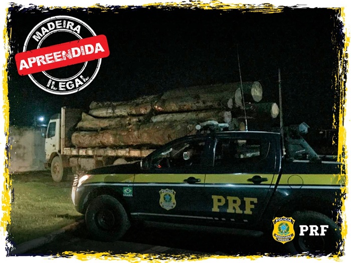 BR-364: PRF identifica transportes irregulares e apreende 113,27 metros³ de madeira 