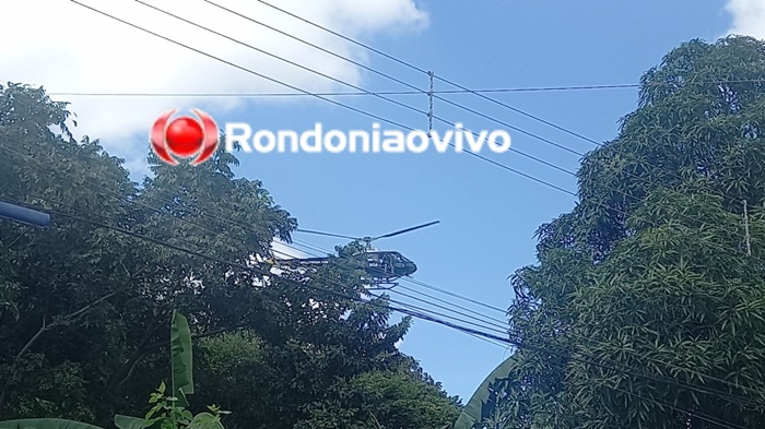 ASSISTA: Helicóptero do NOA faz buscas por assaltantes armados