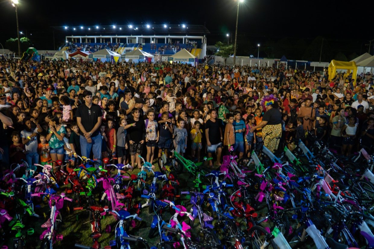PROJETO CRIANÇA FELIZ: Evento em Jaru terá programação especial e sorteio de 200 bicicletas