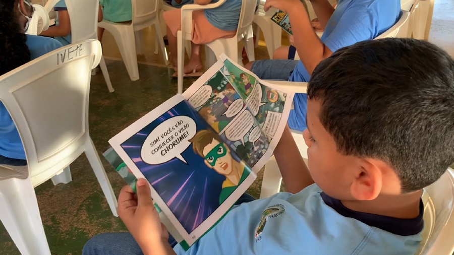 AMBIENTAL: Parceria da MFM e SAAE Vilhena leva campanha para escola do município