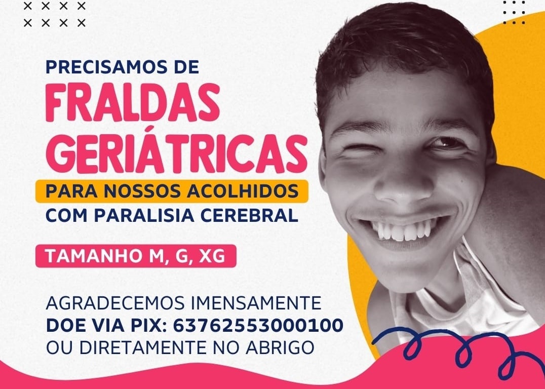 COM URGÊNCIA: Casa Família Rosetta pede doações de fraldas geriátricas para acolhidos