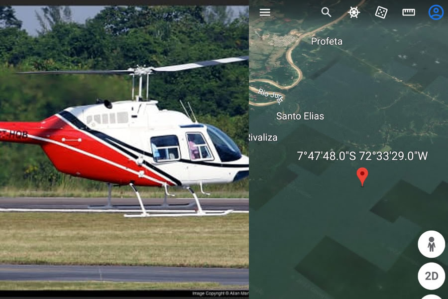 ACIDENTE AÉREO: Helicóptero cai após resgatar crianças indígenas em aldeia