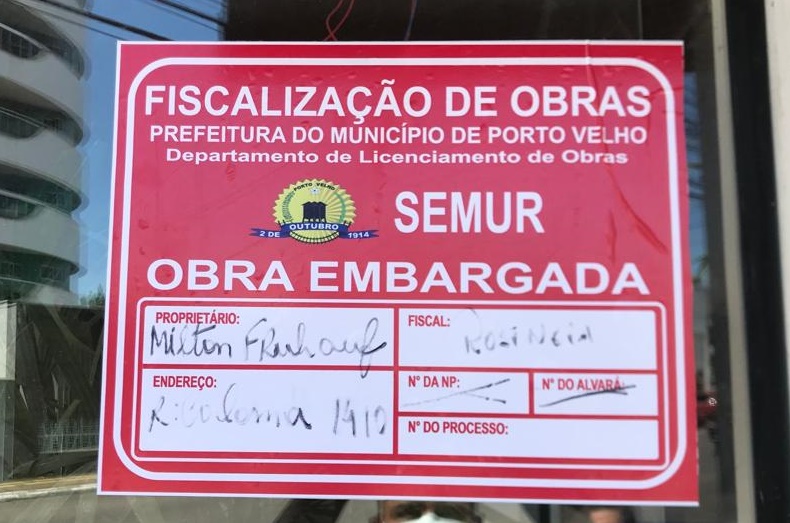EMBARGADO: Restaurante de luxo é multado por falta de licenças em Porto Velho