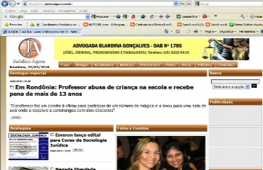 Acadêmico do curso de direito cria site jurídico