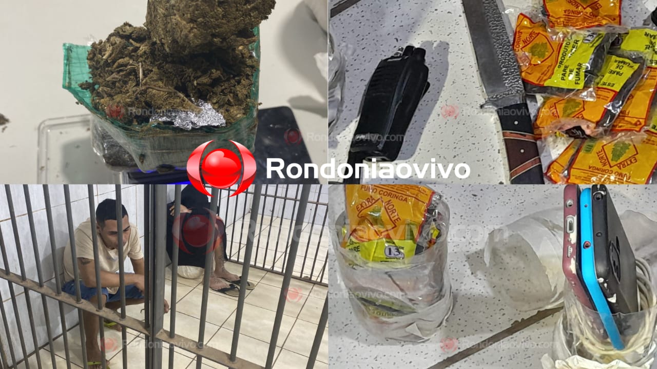 MORAR MELHOR: Dupla é presa com droga e objetos que iam ser jogados ao PCC em penitenciária