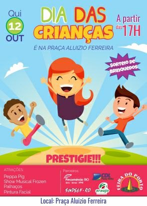 Dia das crianças na Praça Aluízio Ferreira.