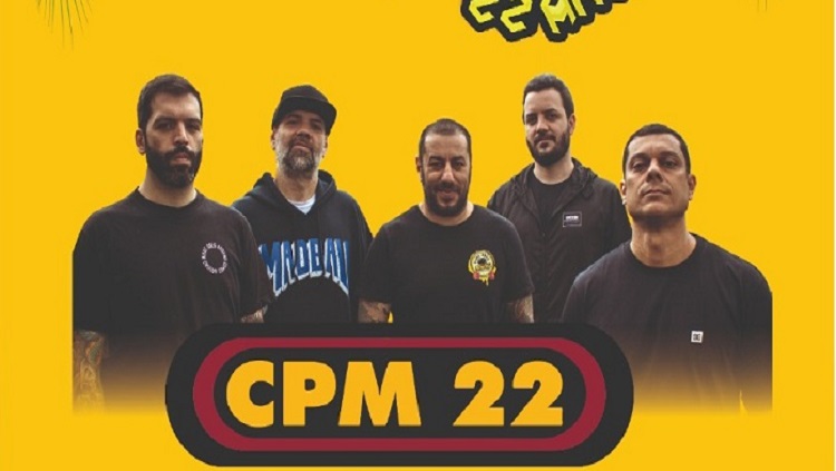 ROCK: Show da banda CPM 22 nesta quinta-feira, na pré-festa do Festival Casarão