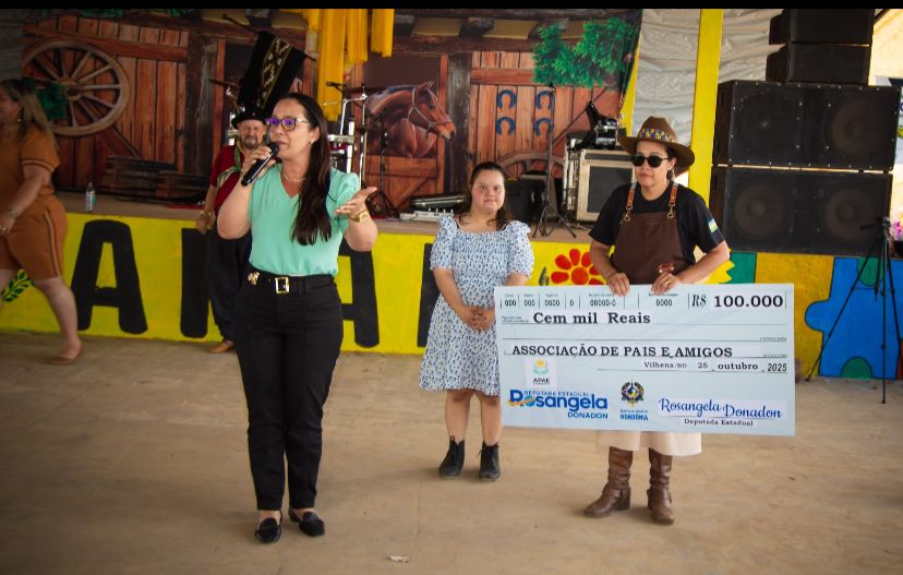 ROSANGELA DONADON: Deputada anuncia nova emenda de R$ 100 mil para a APAE de Chupinguaia