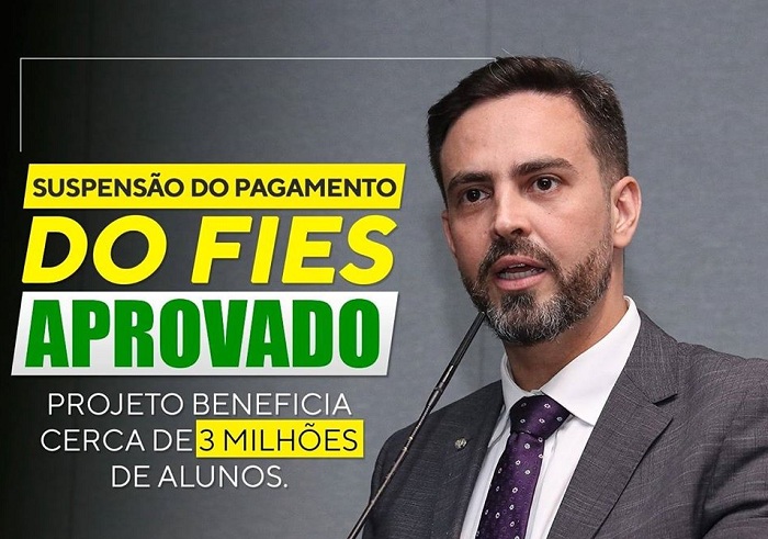 CONGRESSO: Projeto de Léo Moraes que suspende pagamento do FIES é aprovado