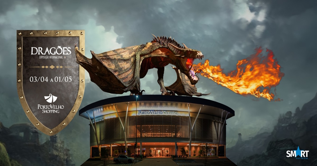 Exposição Internacional Dragões chega ao Porto Velho Shopping 