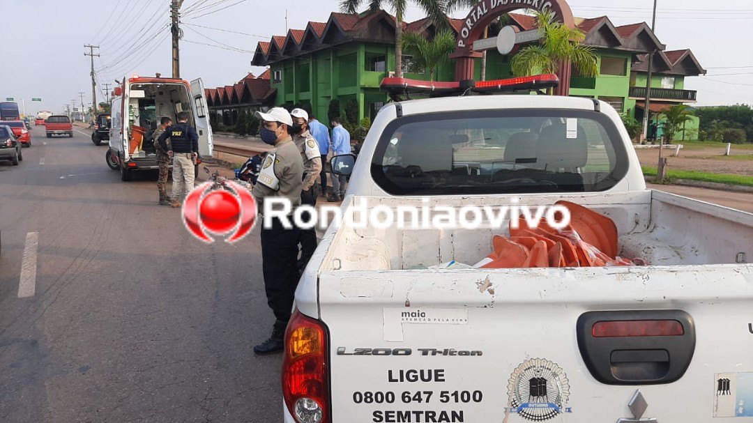 GRAVE: Funcionário de hospital sofre acidente de moto na BR-364 ao sair do plantão