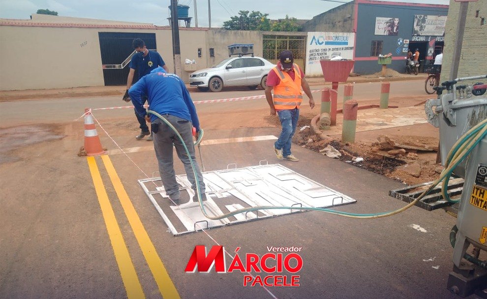 NO FLAMBOYANT: Prefeitura atende Marcio Pacele, faz iluminação e começa a sinalizar ruas 