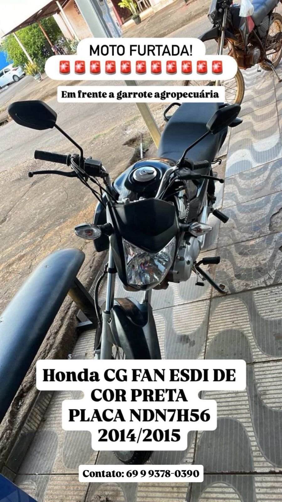 VÍDEO: Ladrões de moto são filmados agindo na frente de agropecuária 