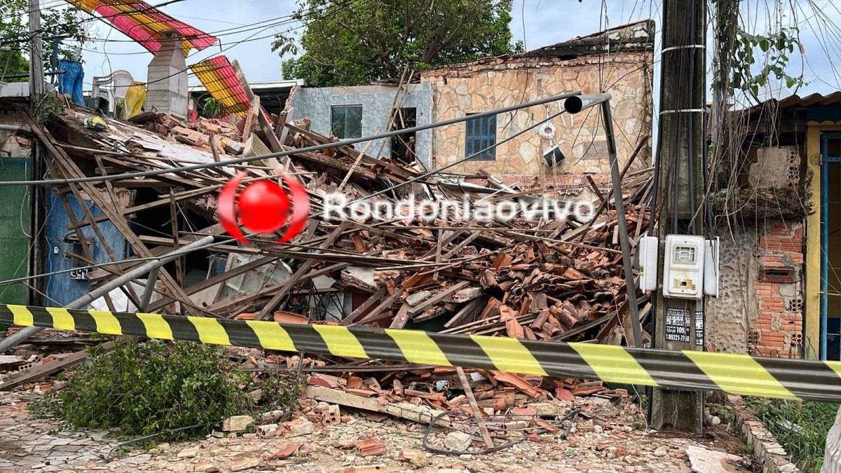 DESMORONOU: Residência desaba em Porto Velho e Bombeiros são acionados 