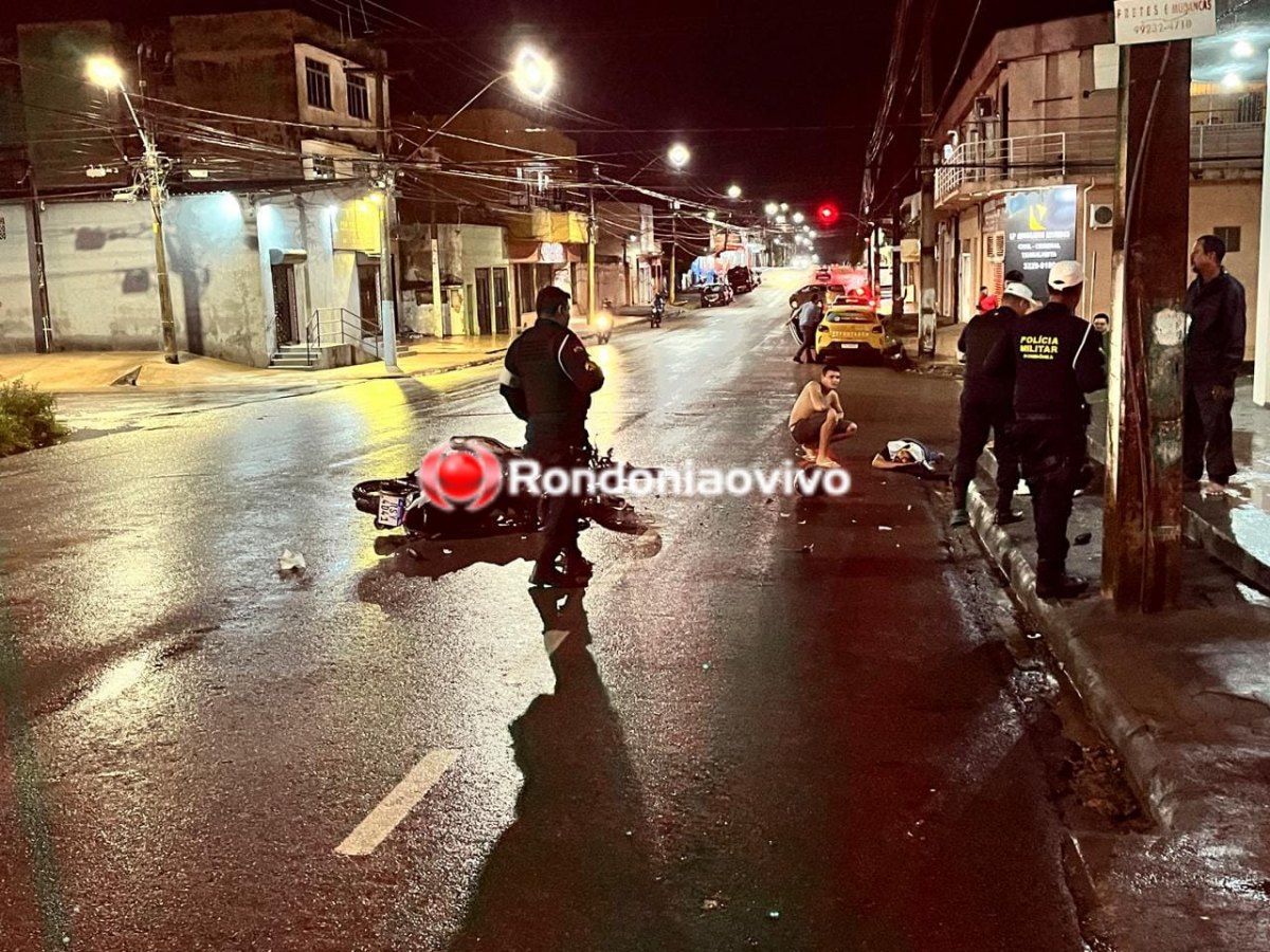 NA ALEXANDRE: Motoboy de delivery avança preferencial e provoca acidente no Centro 