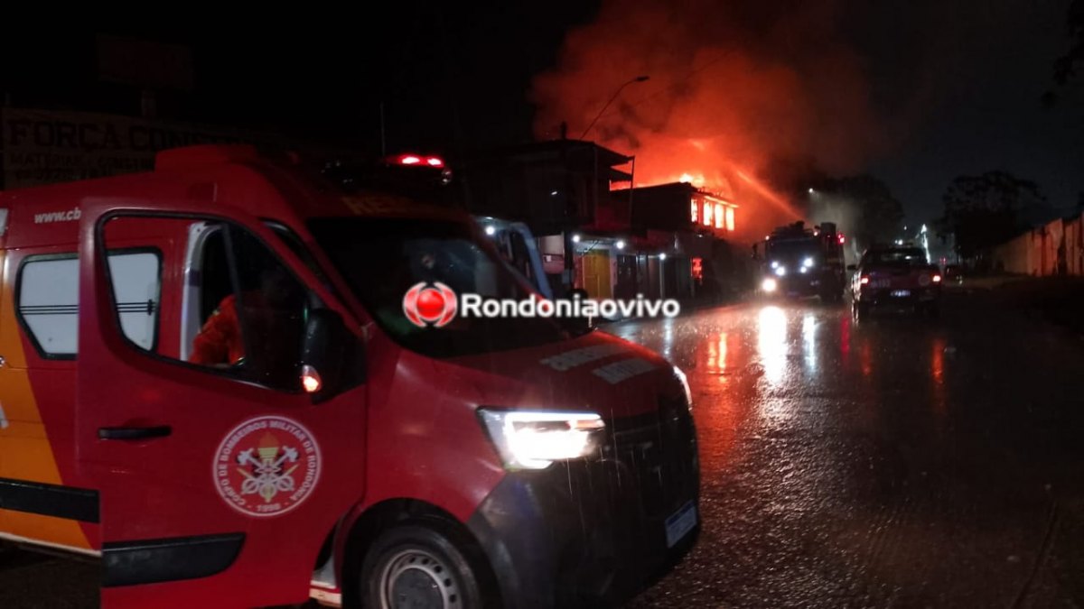 VÍDEO: Loja de caça e pesca é destruída por incêndio no Cai N'água 