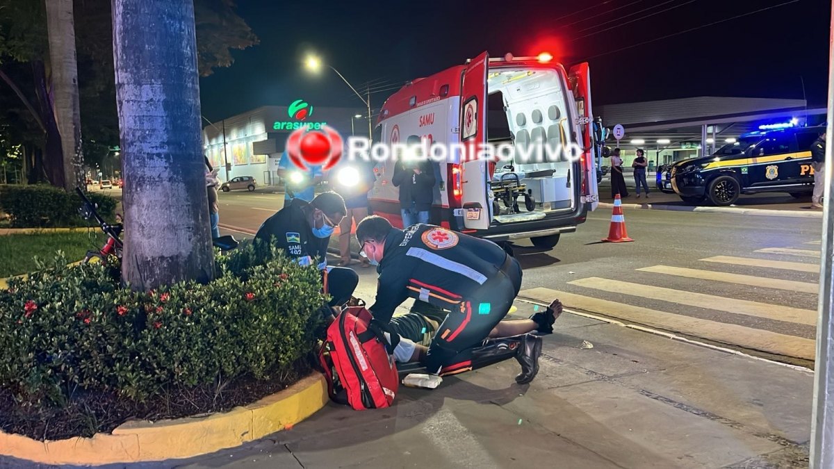 GRAVE: Ciclista é atropelado por carro na Avenida Jorge Teixeira 