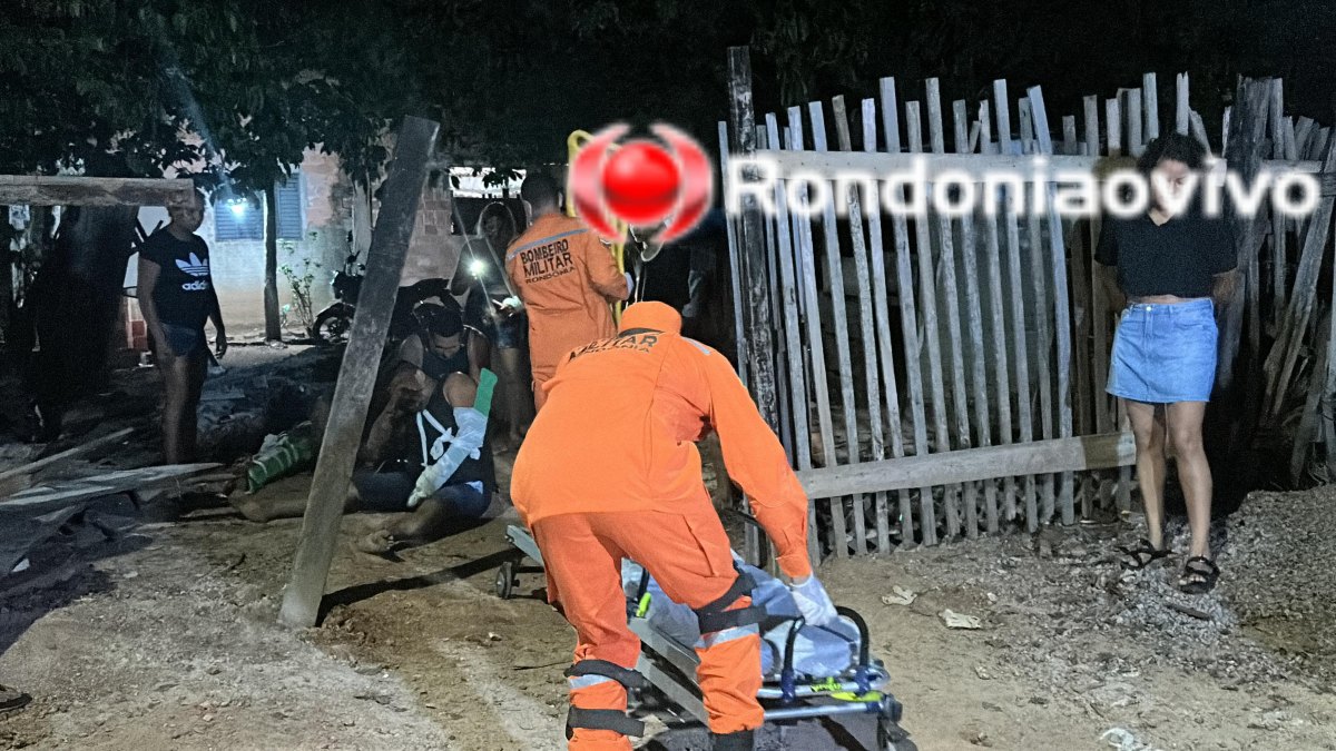 VÍDEO: Casal fica gravemente ferido após bater em carro e derrubar cerca de casa