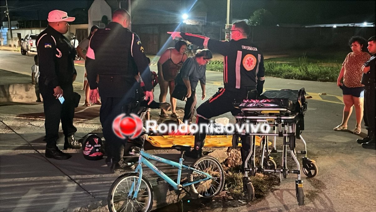 URGENTE: Motoqueiro de 16 anos sofre grave acidente na Avenida Alexandre Guimarães 