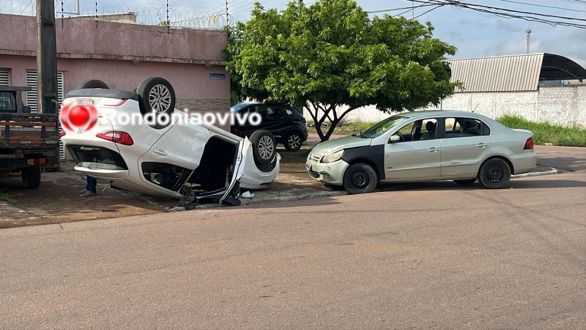 CAPOTAMENTO: Motorista avança preferencial e provoca grave batida 