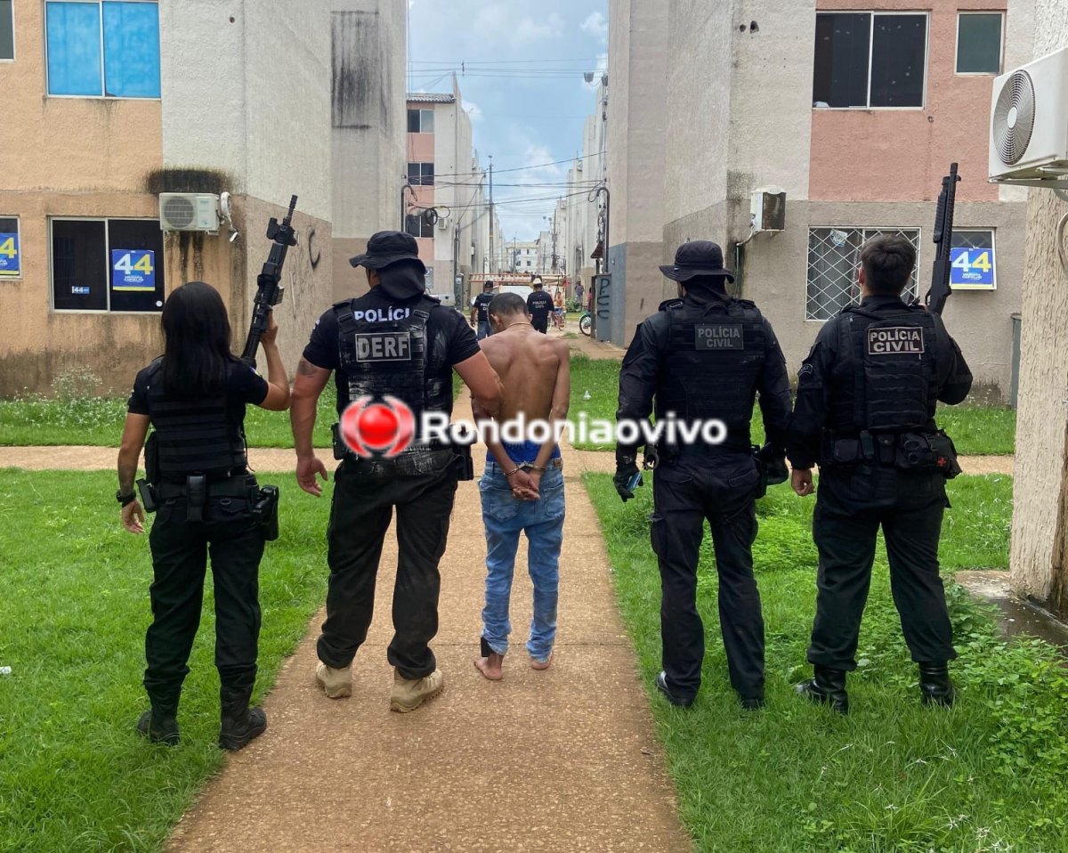 VÍDEO: Patrimônio prende em telhado acusado de participar de roubo com abuso de mulher 